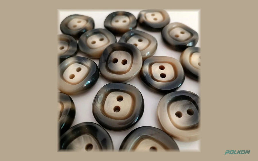Retro Buttons for Coats and Jackets – Vintage Look, Thick Profile, 2 or 4 Holes