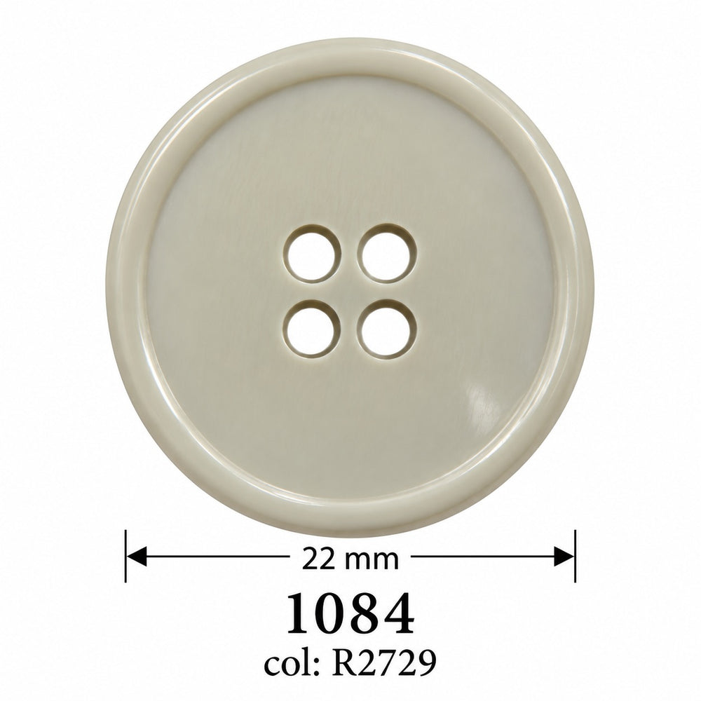 Полиестерно копче 1084 col R2729 – 4 отвора, бежово – код и размер