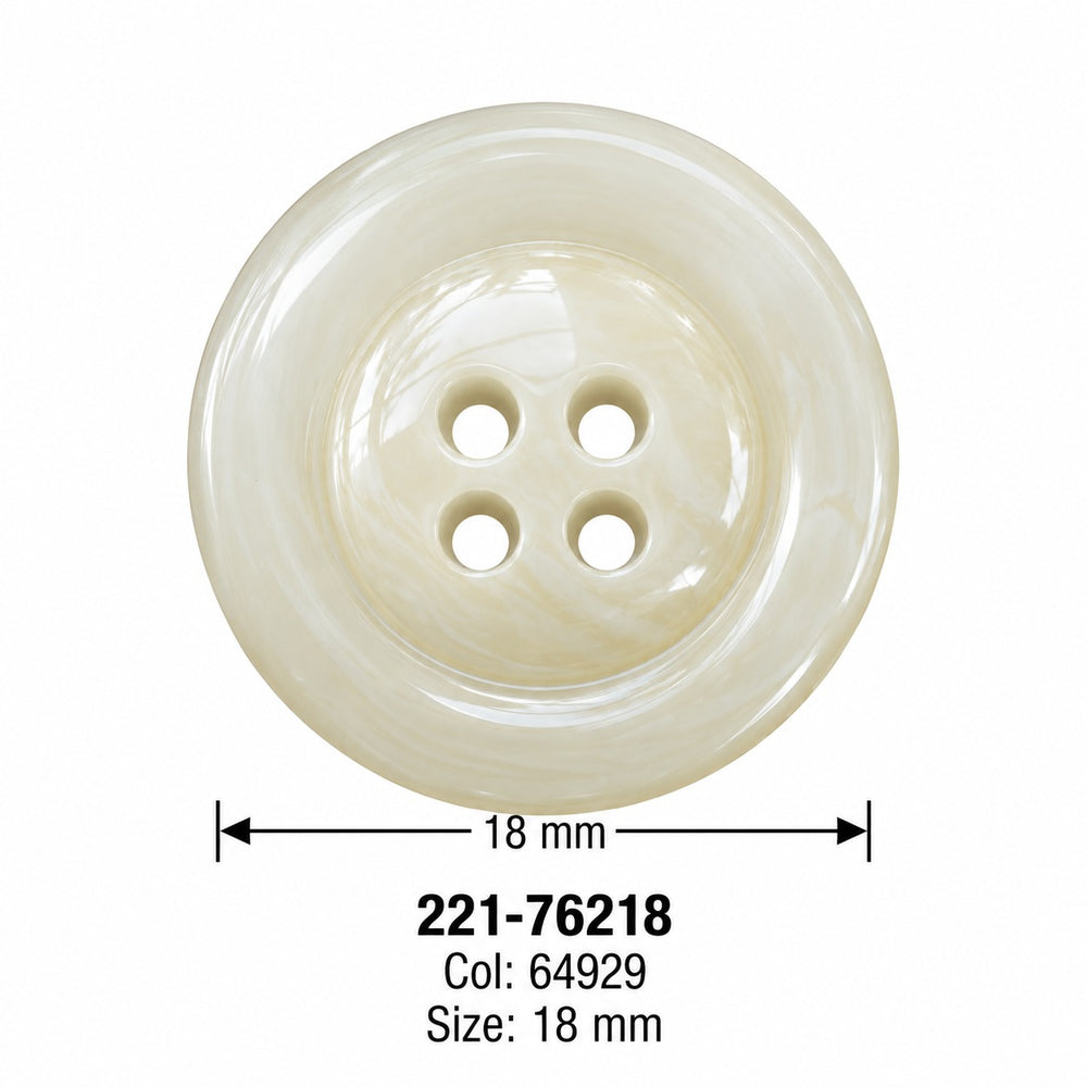 Полиестерно копче 221-76218 col 64929 – 4 отвора, бежово – код и размер