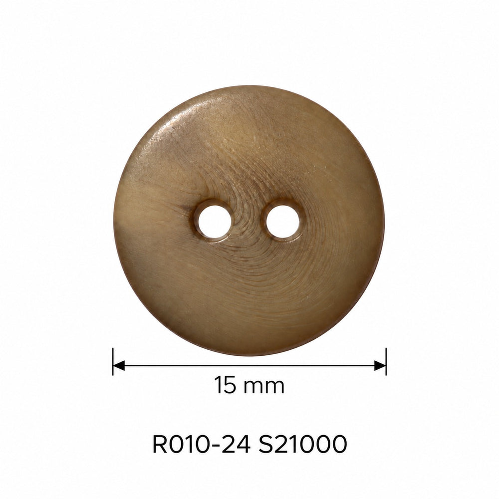 Полиестерно копче R010-24 col S21000 – 2 отвора, каки – код и размер
