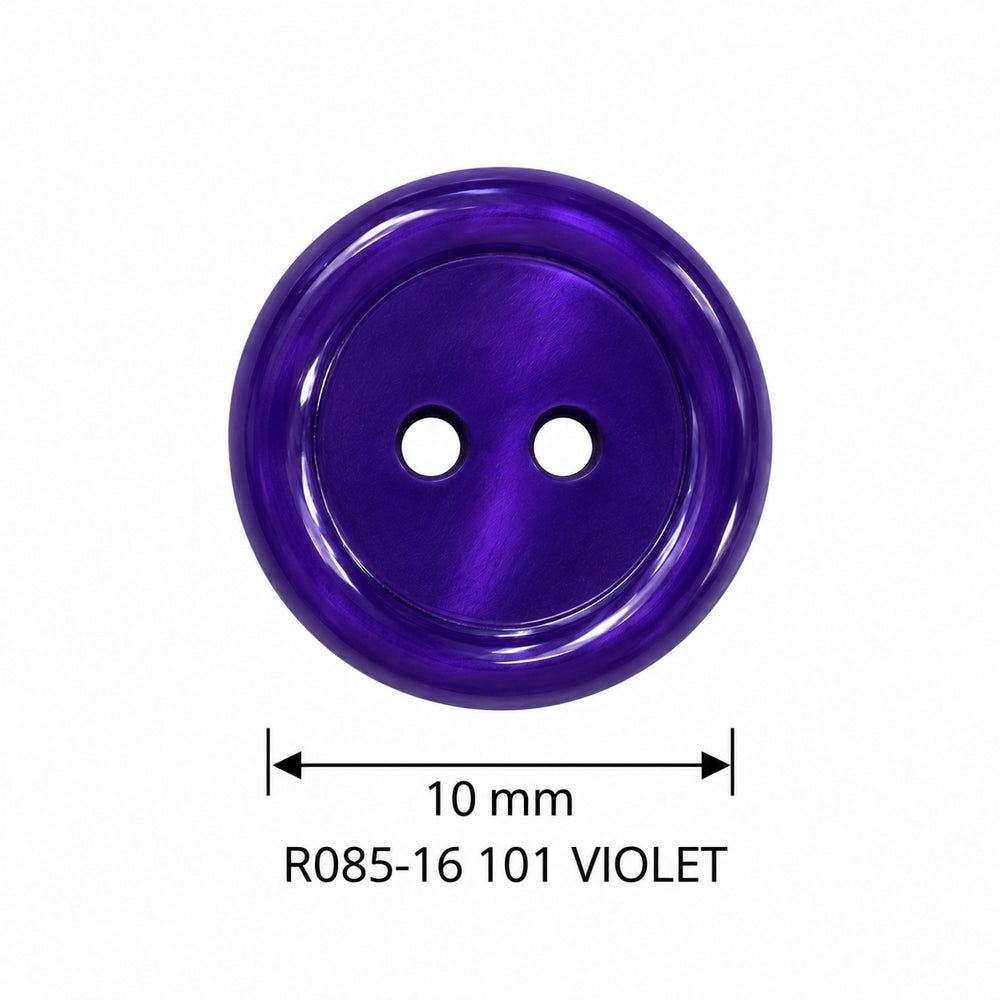 Полиестерно копче R085-16 col 101 VIOLET – 2 отвора, лилаво – код и размер