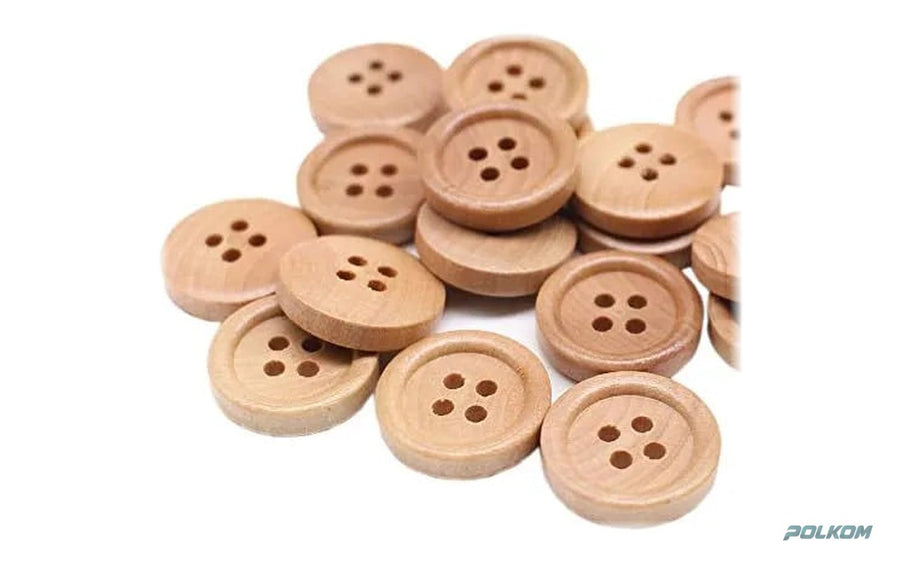 Wooden Buttons with a Logo – Laser Engraving and Branding
