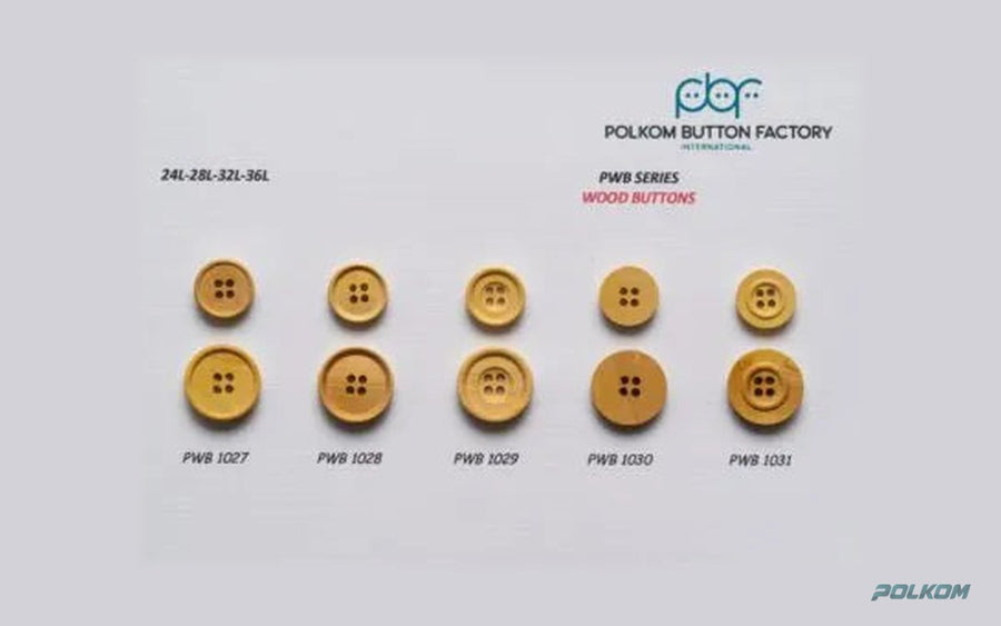 Wooden Buttons for Decoration and Home Textiles