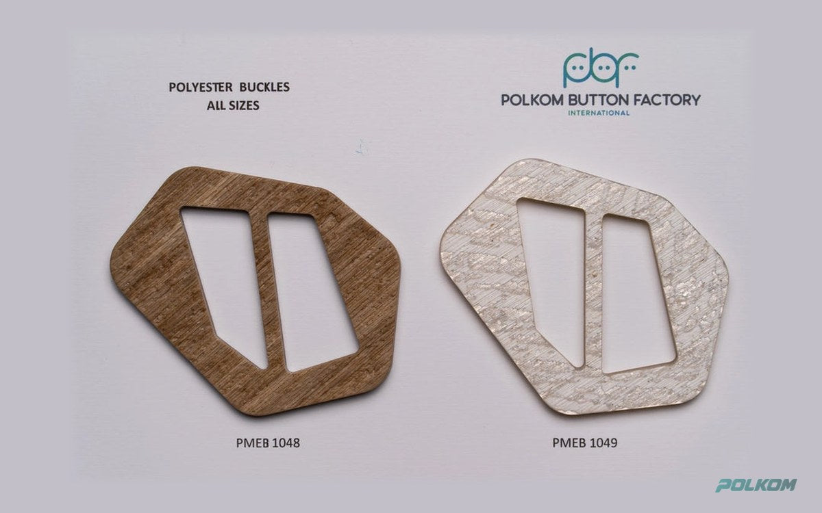 Designové polyesterové přezky na dámské šaty – nestandardní tvary, každá barva, s logem nebo potiskem
