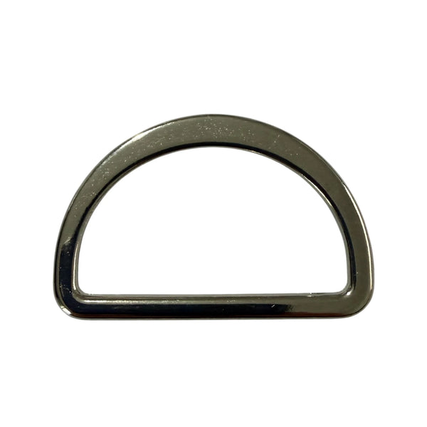 Anello a D in metallo – colore nichel (nickel free)