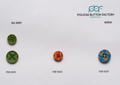 Дървени копчета Polkom – 10
