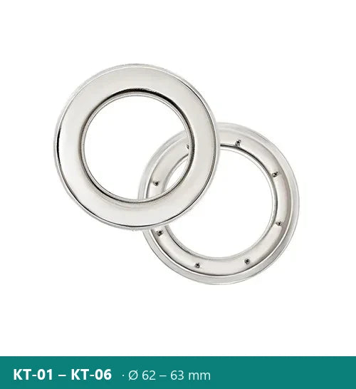 Кръгла капса № 66 за брезент с шайба със зъбци – Polkom KT · Ø 62 – 63 mm