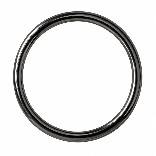 Anello tondo in metallo – gun metal