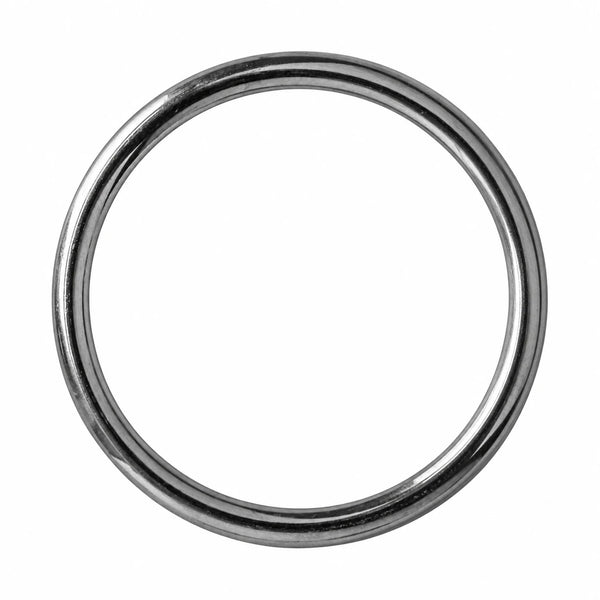 Anello tondo in metallo – colore nichel (nickel free)