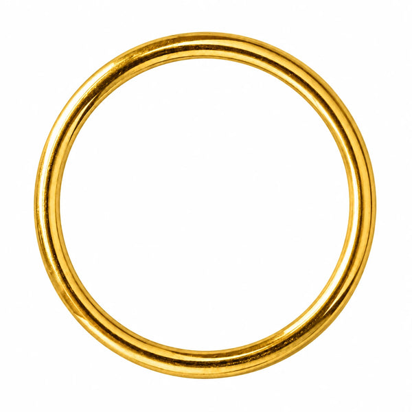 Anello tondo in metallo – oro