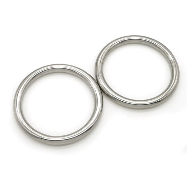 Anelli tondi in lega di zinco pressofusi – colore nichel (nickel free)