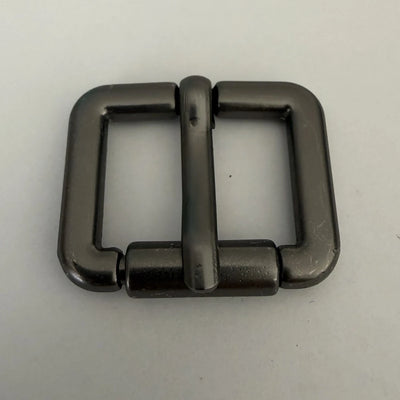Масивна метална катарама 25 мм с ролка в мат gunmetal – дебелина на метала 5 мм