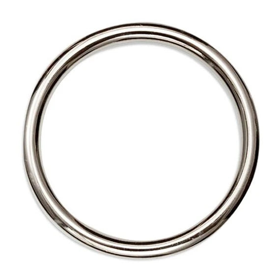 Anello tondo in metallo – colore nichel (nickel free)