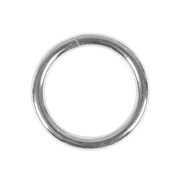 Anello tondo in filo metallico – colore nichel (nickel free)