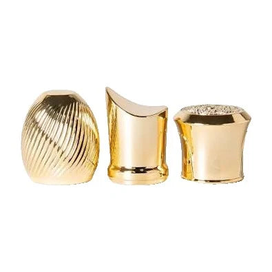 Metallåg til parfume – spiralformede og skrå, guld