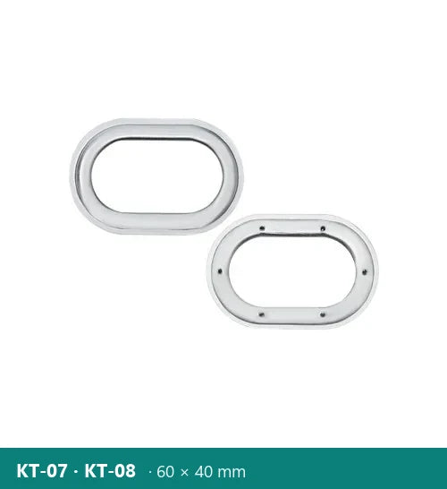 Oválne očko na plachty 60 × 40 mm s podložkou – Polkom KT · 60 × 40 mm