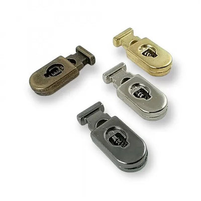Плоски метални стопери с пружина в антик месинг, злато, никел (nickel free) и gunmetal