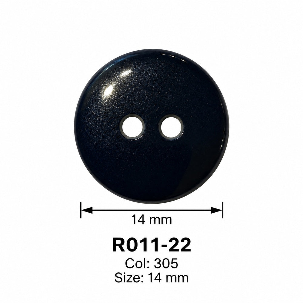 Полиестерно копче R011-22 col 305 – 2 отвора, черно – код и размер
