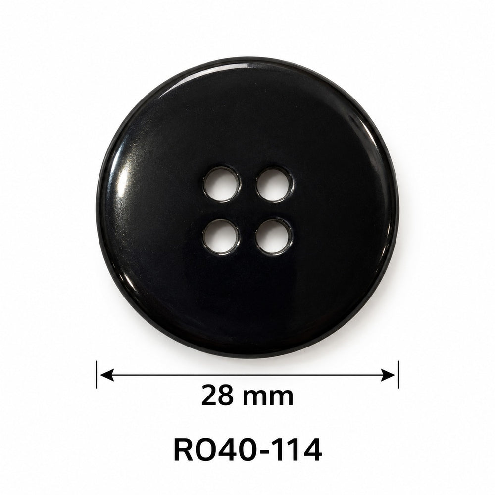 Полиестерно копче R040-114 – 4 отвора, черно – код и размер
