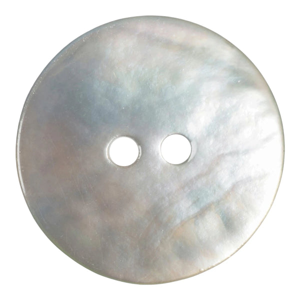 Witte Akoya parelmoer knoop met 2 gaten