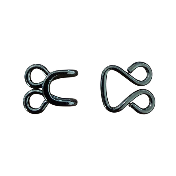 Hyska och hake – svart nickel (nickel free)