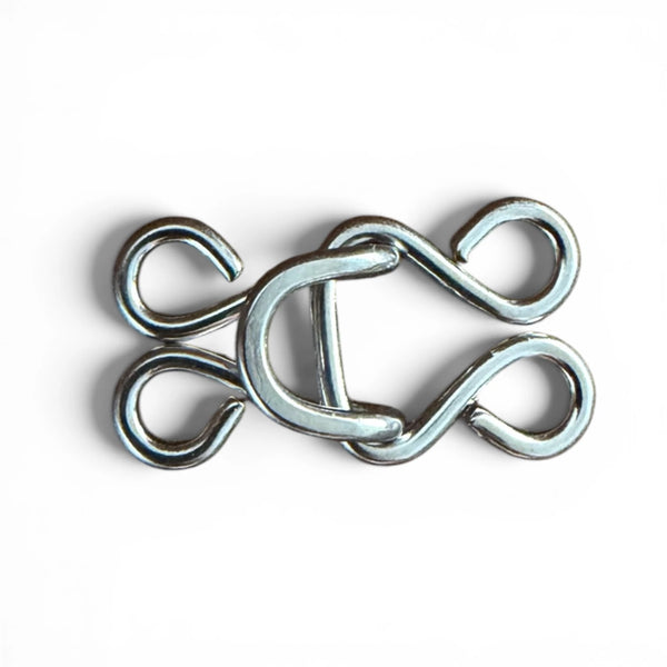 Hopkrokad hyska och hake – nickelfärg (nickel free)