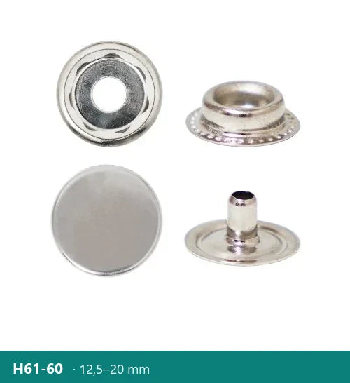 Capsă 61 cu segment din plastic – sistem 61, Polkom H61-60 · 12,5–20 mm