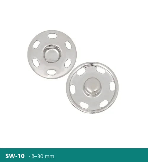 Тик-так копче Пришивно месингово, Polkom SW-10 · 8–30 mm